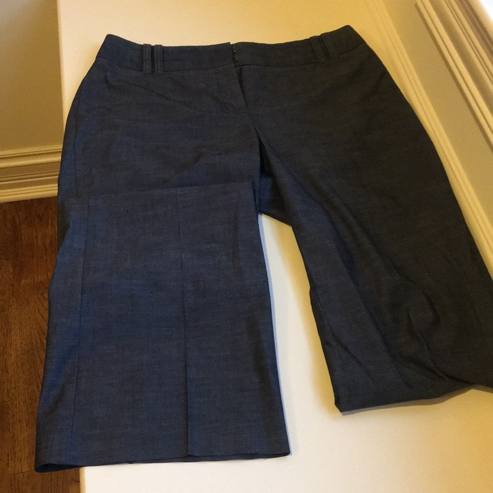 Blue work trousers